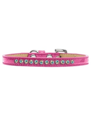 AB Crystal Size 10 Pink Puppy Ice Cream Collar