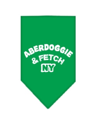 Aberdoggie NY Screen Print Bandana Emerald Green Large