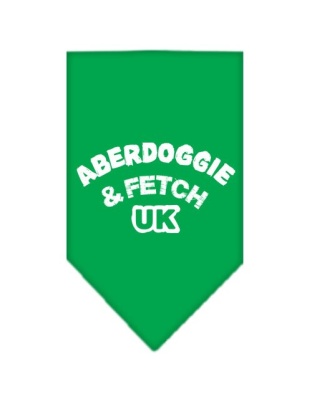 Aberdoggie UK Screen Print Bandana Emerald Green Large