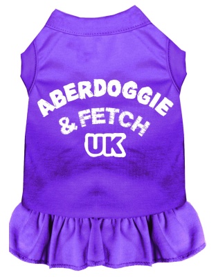 Aberdoggie UK Screen Print Dress Purple 4X (22)