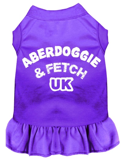 Aberdoggie UK Screen Print Dress Purple 4X (22)
