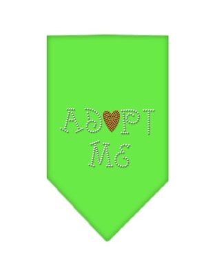 Adopt Me Rhinestone Bandana Lime Green Large