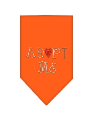 Adopt Me Rhinestone Bandana Orange Large