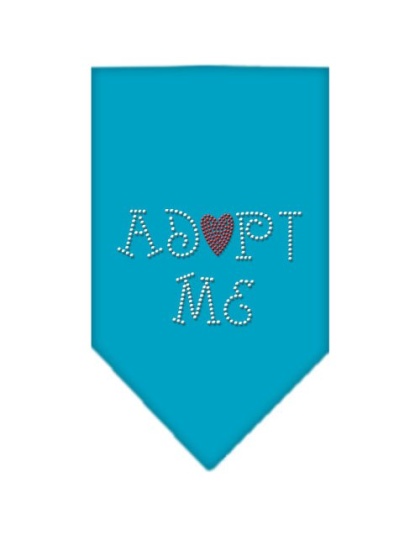 Adopt Me Rhinestone Bandana Turquoise Large