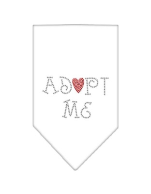 Adopt Me Rhinestone Bandana White Large