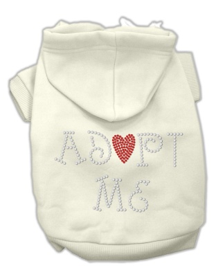 Adopt Me Rhinestone Hoodie Cream L
