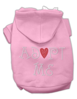 Adopt Me Rhinestone Hoodie Pink L