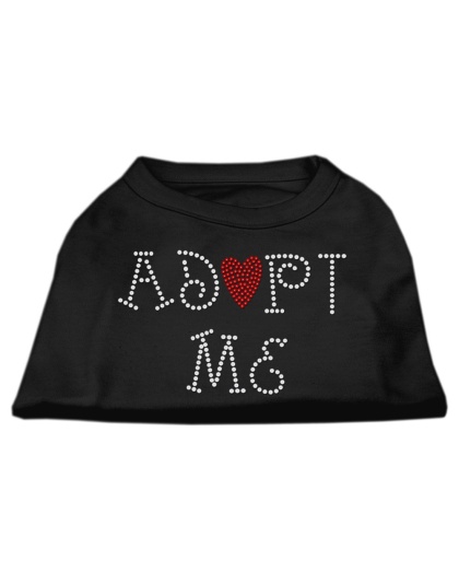 Adopt Me Rhinestone Shirt Black L