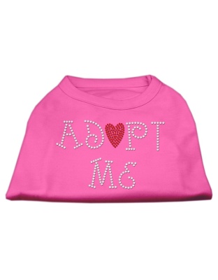 Adopt Me Rhinestone Shirt Bright Pink L