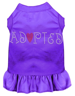 Adopted Rhinestone Dress Purple 4X