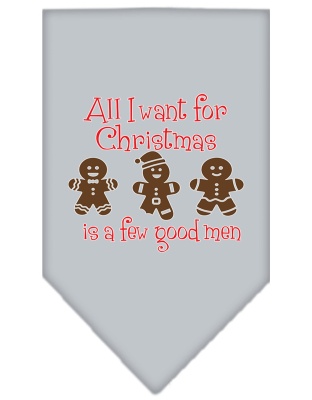 All I want is a Few Good Men Screen Print Bandana Grey Large