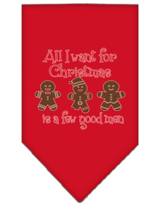 All I want is a Few Good Men Screen Print Bandana Red Large