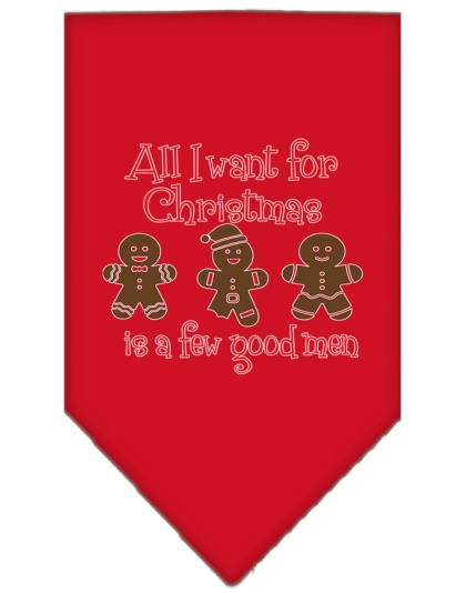 All I want is a Few Good Men Screen Print Bandana Red Large