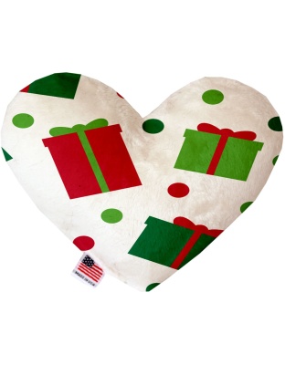 All the Presents! 6 Inch Canvas Heart Dog Toy