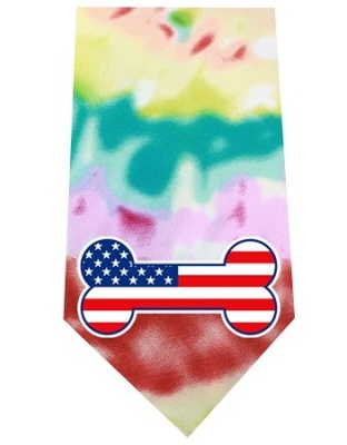 America Bone Flag Screen Print Bandana Tie Dye