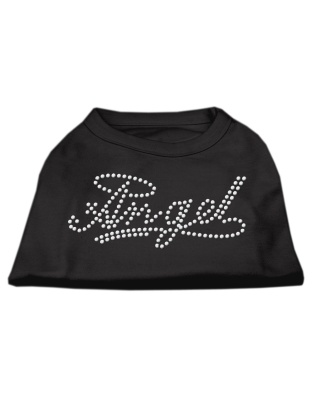 Angel Rhinestud Shirt Black L