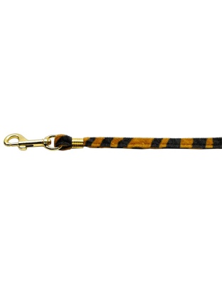 Animal Print Leash Tiger 3/8 Plain Leash