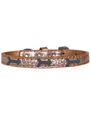 Arrows Widget Croc Dog Collar Copper Size 10
