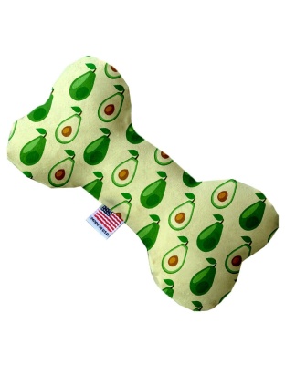 Avocado Paradise 10 Inch Canvas Bone Dog Toy