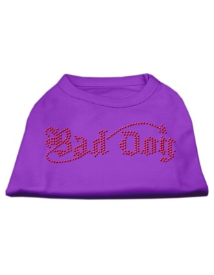 Bad Dog Rhinestone Shirts Purple L