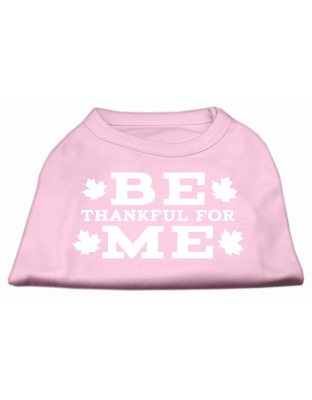 Be Thankful for Me Screen Print Shirt Light Pink L