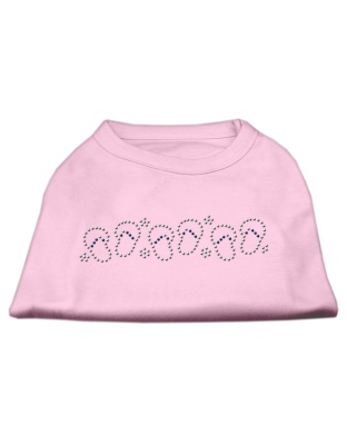 Beach Sandals Rhinestone Shirt Light Pink L