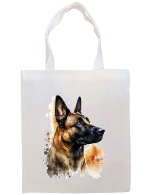 Belgian Sheepdog Canvas Tote Bag Style1