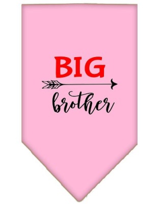 Big Brother Screen Print Bandana Light Pink Large