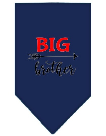 Big Brother Screen Print Bandana Navy Blue large