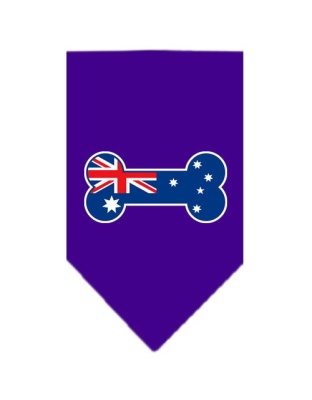Bone Flag Australian Screen Print Bandana Purple Large