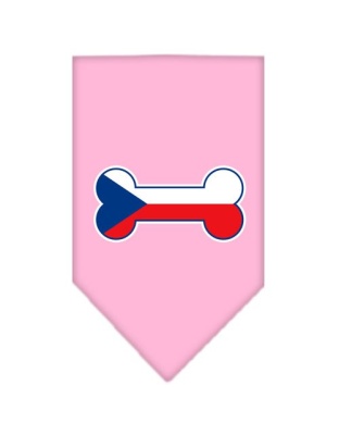 Bone Flag Czech Republic Screen Print Bandana Light Pink Large