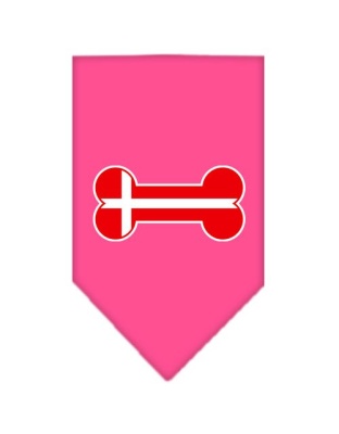 Bone Flag Denmark Screen Print Bandana Bright Pink Large