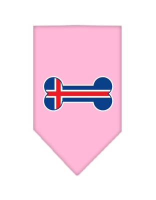 Bone Flag Iceland Screen Print Bandana Light Pink Large