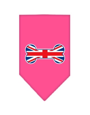 Bone Flag UK Screen Print Bandana Bright Pink Large
