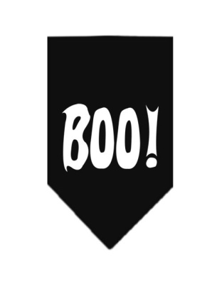 Boo! Screen Print Bandana Black Large