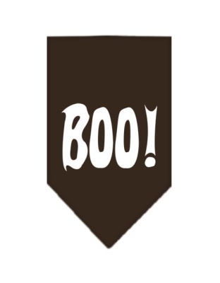 Boo! Screen Print Bandana Cocoa Large