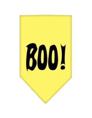 Boo! Screen Print Bandana Yellow Large