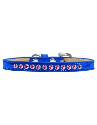 Bright Pink Crystal Size 10 Blue Puppy Ice Cream Collar