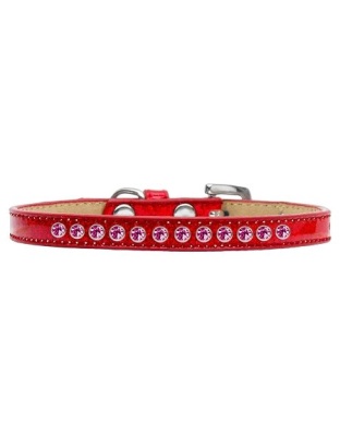 Bright Pink Crystal Size 10 Red Puppy Ice Cream Collar