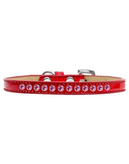 Bright Pink Crystal Size 10 Red Puppy Ice Cream Collar