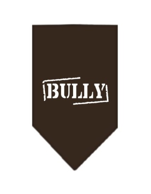 Bully Screen Print Bandana Cocoa Large