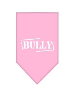 Bully Screen Print Bandana Light Pink Large