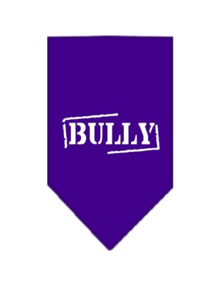 Bully Screen Print Bandana Purple Large