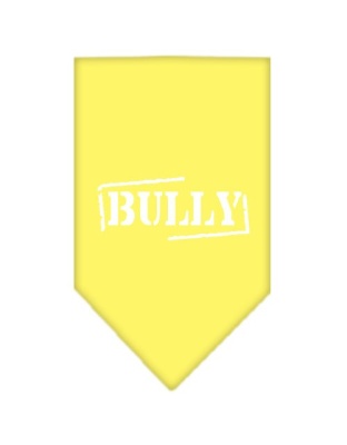 Bully Screen Print Bandana Yellow Large