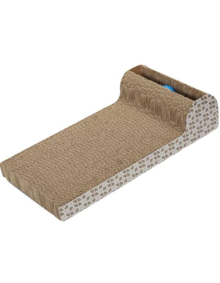 Brown - L-Shaped Cat Scratching Board