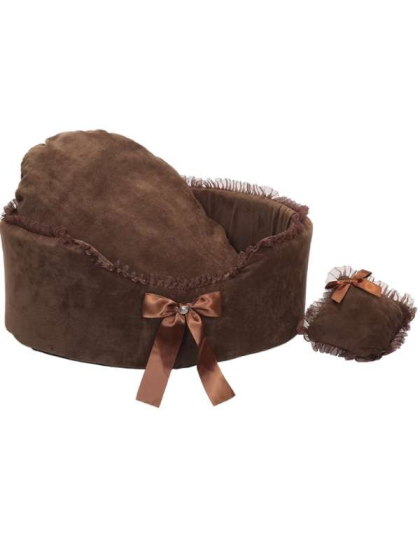 Brown - Luxurious Sofa Style Round Dog Bed