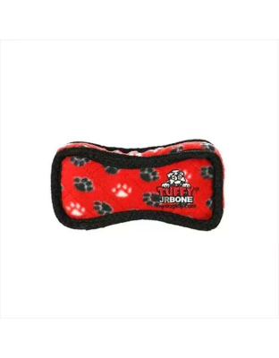 Red - Tuffy Jr Bone2 Red Paw - Junior