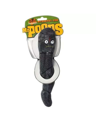 Black - Silly Squeaker MrPoops - large