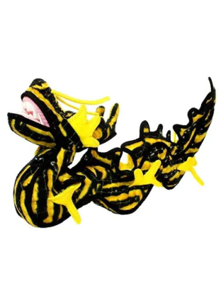 Yellow & Black - Tuffy Dragon Yellow - one size