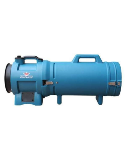 Blue - XPOWER Extra Flexible 8" Diameter 25 Ft Ventilation PVC DUCT HOSE - 25ft